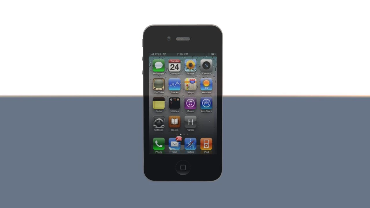 iphone 4 3D Model .c4d .max .obj .3ds .fbx .stl .blend 