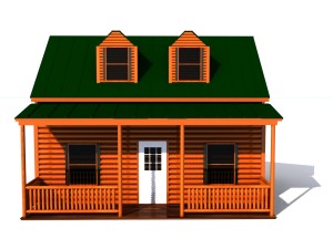 wood house Modèle 3D