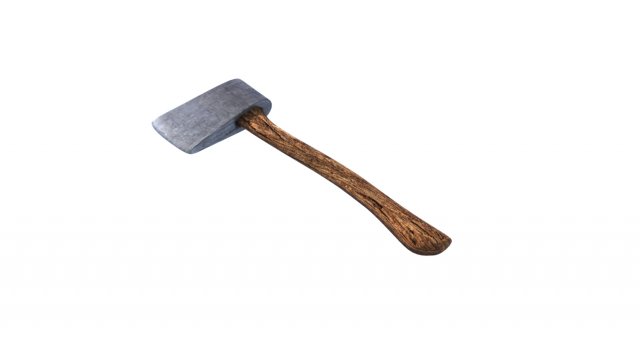 wood axe 3D Model .c4d .max .obj .3ds .fbx .stl .blend
