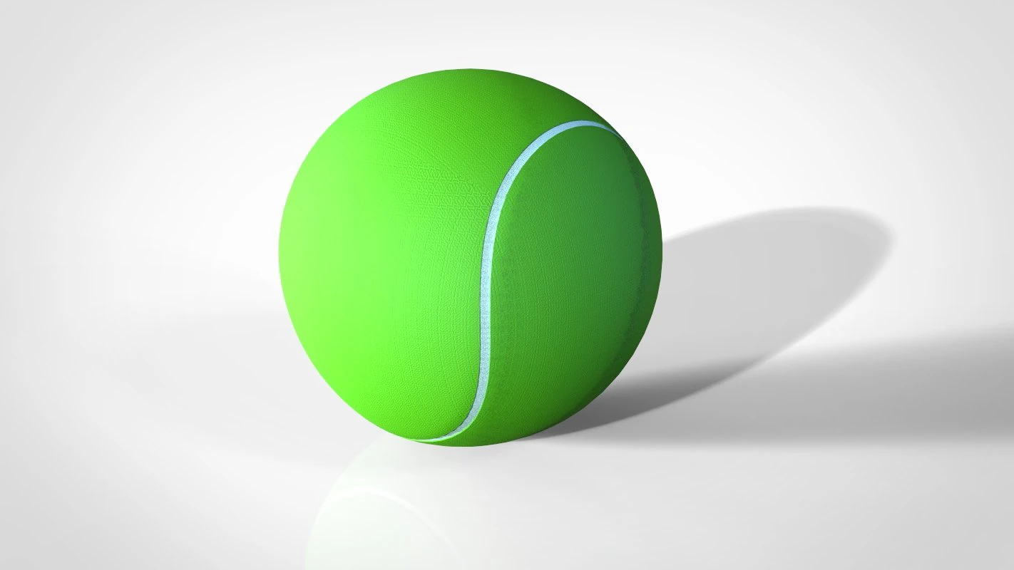 tennis ball 3D Model .c4d .max .obj .3ds .fbx .stl .blend 