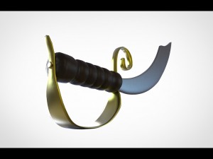 pirate sword Model 3D