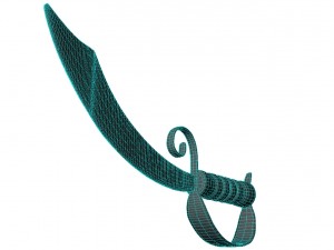 pirate sword Model 3D