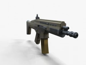 assault rifle scar l 3D Model