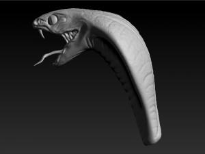 cobra head sculpt 3D Модель