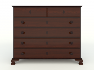 wooden chest of drawers 3D Model
