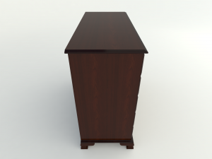 wooden chest of drawers 3D Model