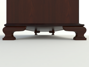 wooden chest of drawers 3D Model