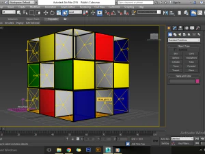 rubiks illuminated cube 3D Model