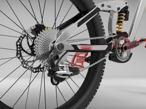 mountain bike dh generic 3D 模型