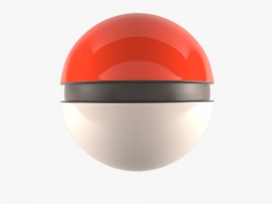 pokemon balls red yllow blue 3D 模型