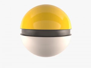 pokemon balls red yllow blue 3D Model