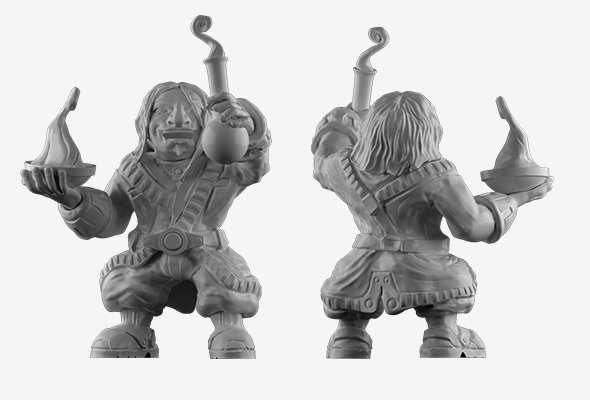 board game character model mage sculpture 3ds 3D 模型 .c4d .max .obj .3ds .fbx .stl .blend 