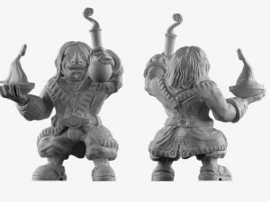 board game character model mage sculpture 3ds 3D Model