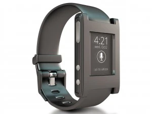smart watch pebble 3d black 3D Model