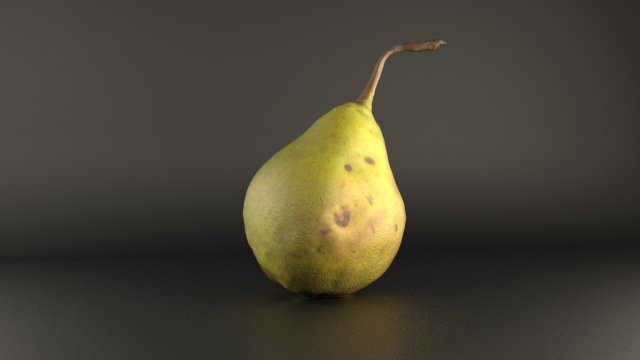 realistic 3d pear 3D Model .c4d .max .obj .3ds .fbx .stl .blend 