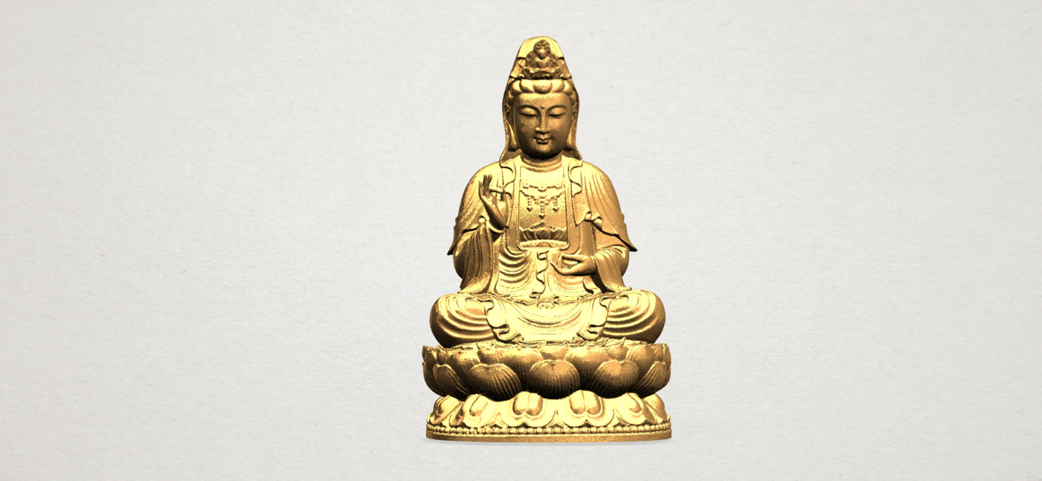 Bodhisattva buddha 01 3D Print Model .c4d .max .obj .3ds .fbx .stl .blend 