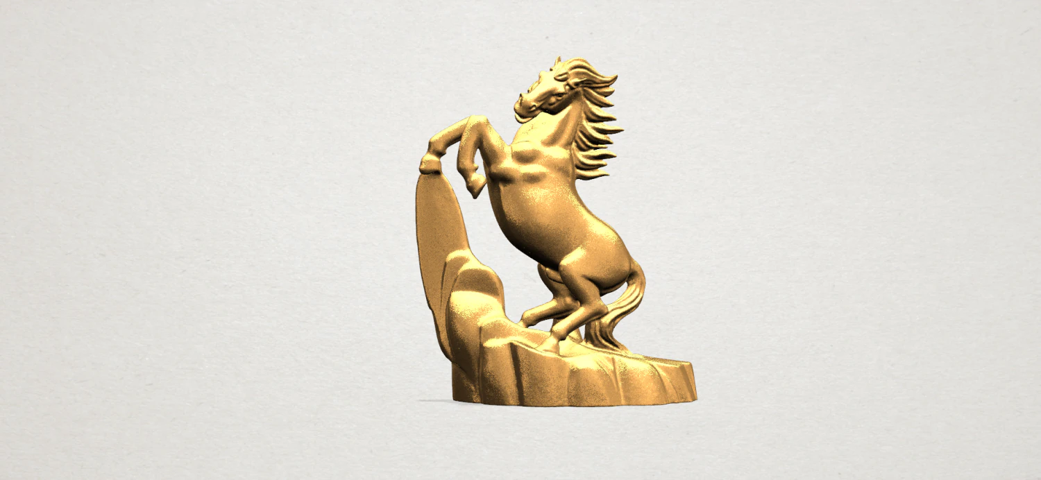 Horse 01 3D Print Model .c4d .max .obj .3ds .fbx .stl .blend
