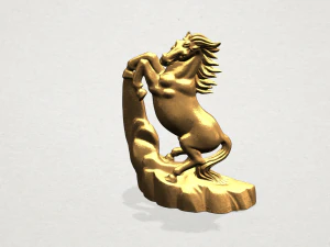 Horse 01 3D Print Model