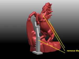 Horse 01 3D Print Model