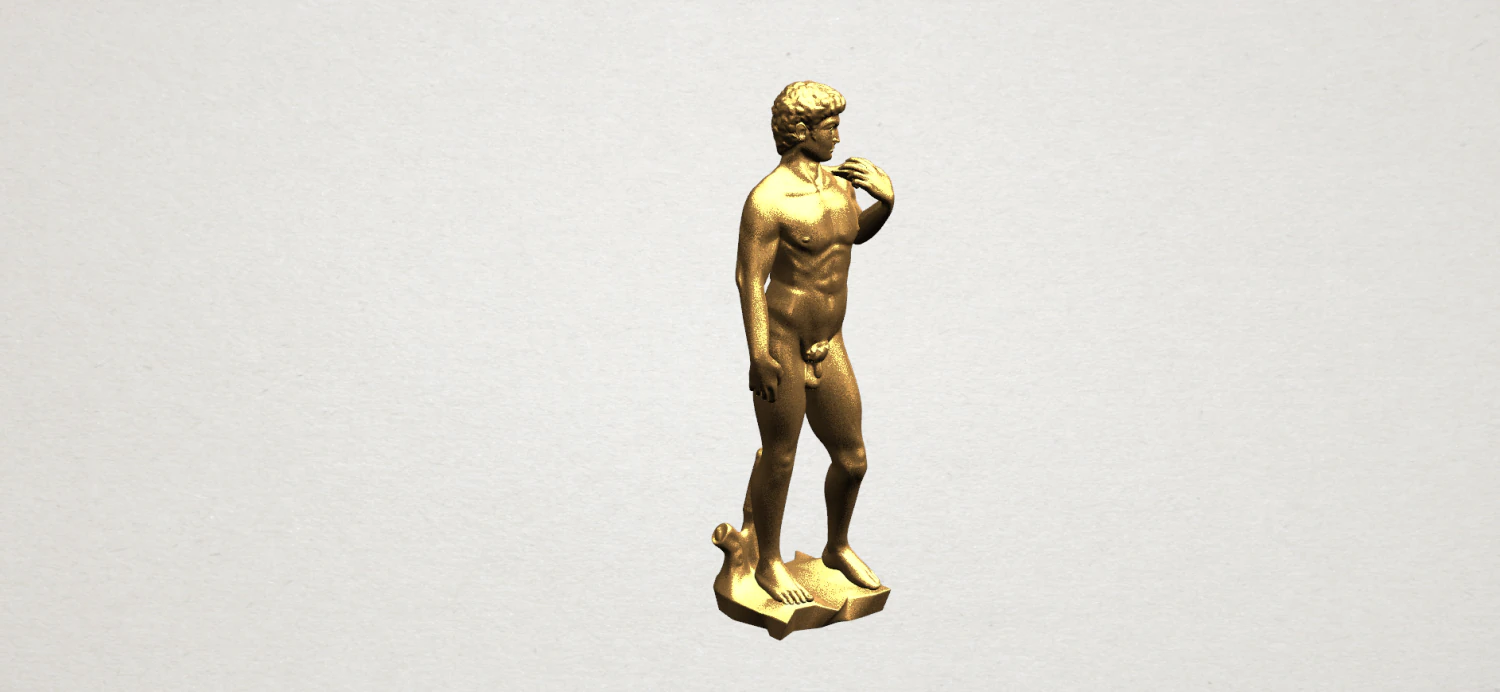 Michelangelo 01 3D Print Model .c4d .max .obj .3ds .fbx .stl .blend 