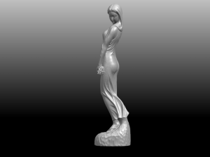 asian girl 01 Modèles 3D en vedette