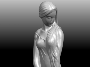 asian girl 01 Modèles 3D en vedette