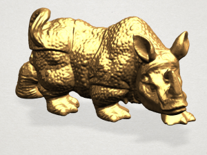 rhino 01 Modèles 3D en vedette