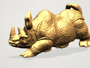 rhino 01 Modèles 3D en vedette