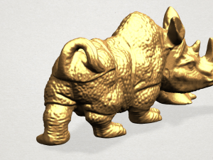 rhino 01 Modèles 3D en vedette