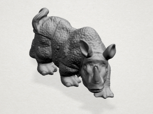 rhino 01 Modèles 3D en vedette