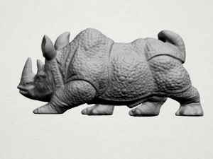 rhino 01 Modèles 3D en vedette