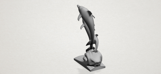 Download three dolphin 3D Model