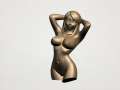 naked girl - half body Modelo de impresión 3D