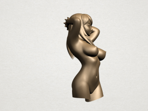 naked girl - half body 3D Print Model