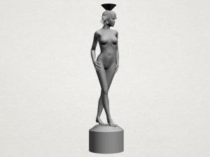 naked girl with vase on top 01 Modelo de Impressão 3D
