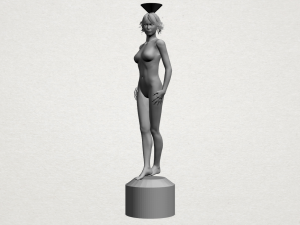 naked girl with vase on top 01 Modelo de Impressão 3D
