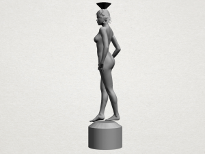 naked girl with vase on top 01 Modelo de Impressão 3D
