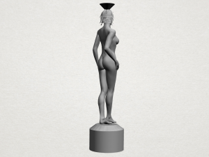 naked girl with vase on top 01 Modelo de Impressão 3D