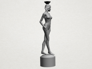 naked girl with vase on top 01 Modelo de Impressão 3D