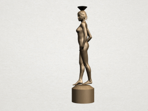 naked girl with vase on top 01 Modelo de Impressão 3D
