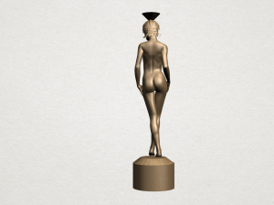 naked girl with vase on top 01 Modelo de Impressão 3D