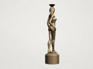naked girl with vase on top 01 Modelo de Impressão 3D