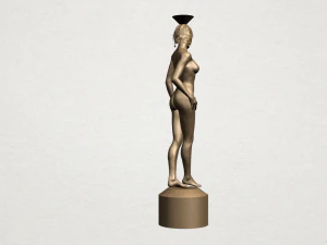 naked girl with vase on top 01 3D Print Model