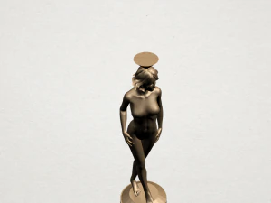 naked girl with vase on top 01 3D Print Model