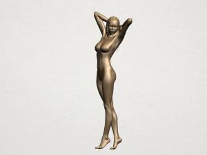 naked girl - full body 3D Print Model