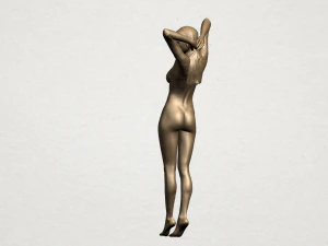 naked girl - full body 3D Print Model