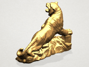 siberian tiger 3Dプリントモデル
