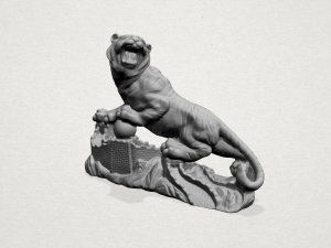 siberian tiger 3Dプリントモデル