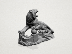 siberian tiger 3Dプリントモデル