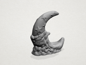 moon starry starry night 3D-printmodel